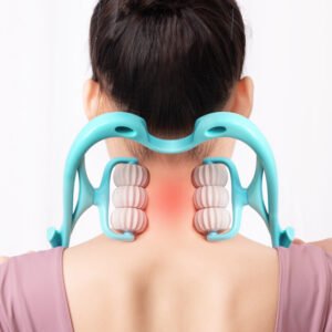6-Wheel Manual Neck & Shoulder Roller Massager