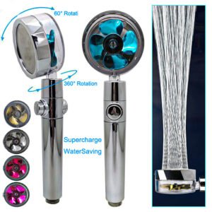 360° Rotating High-Pressure Shower Head