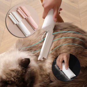 Pet Grooming & Hair Removal Brush for Dogs & Cats